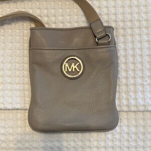 Michael Kors Taupe Crossbody Purse
